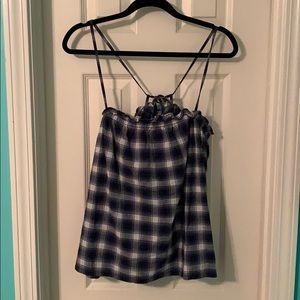 Madewell plaid strappy top